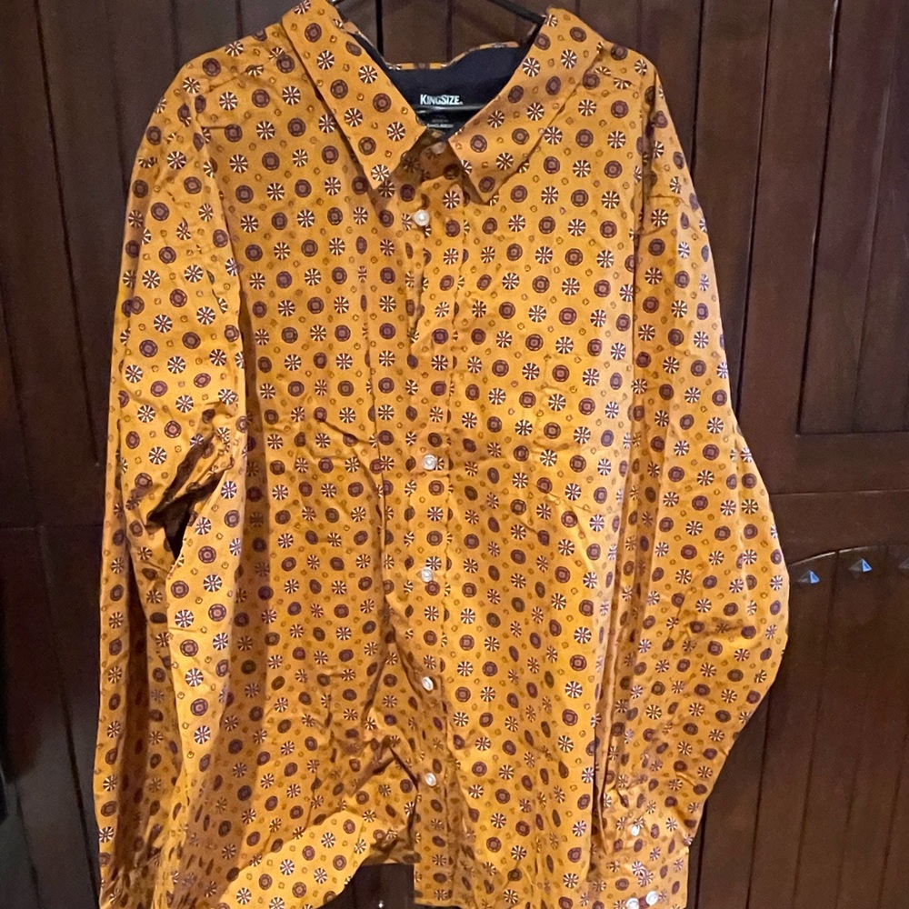 Pendleton Orange Patterned Shirt - image 1